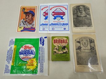 Assorted Misc. Baseball Collectibles Group- ~7 Pieces