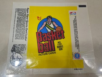 1978-1979 Topps Basketball Cards Wax Pack Wrapper