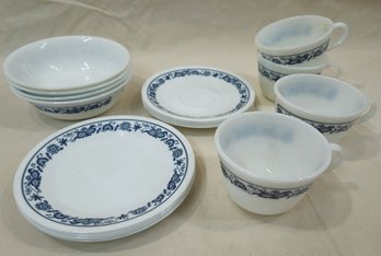 Corelle Old Town Blue Tableware Set Group- ~16 Pieces