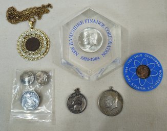 Assorted Exonumia Collectibles Group- ~8 Pieces
