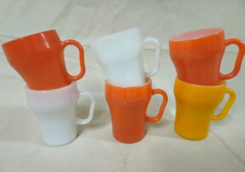 Assorted Anchor Hocking Fire King Soda Mugs Group- ~6 Pieces