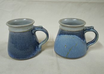 1992 Roycroft Pottery Signed Dean Urbanski Stoneware Mugs Group- ~2 Pieces