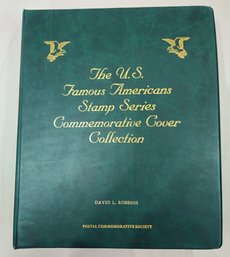 Postal Commemorative Society The U.S. Famous Americans Stamp Series Commemorative Cover Collection Binder