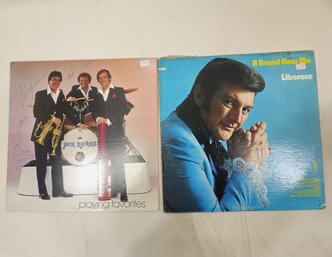 Autogrpahed Liberace A Brand New Me & The Jack D'Johns Playing Favorties Vinyl LP Record Albums