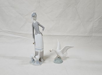 Assorted Lladro Porcelain Figurines Group- ~2 Pieces