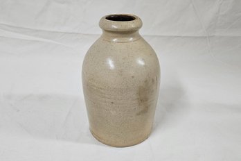 19th Century Hand Thrown Salt Glaze Stoneware Oyster Jar