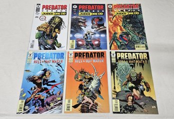 Assorted 1990's Dark Horse Comics Predator Three-Issue Comic Book Sets Group-~6 Pieces