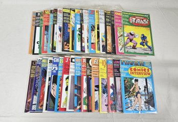 Assorted David Anthony Kraft's Comics Interview Comic Books Group- ~62 Pieces