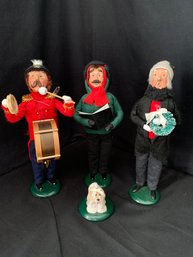 Assorted Byers Choice Carolers 3 Men & Dog Group- ~4 Pieces