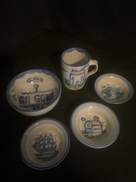 Assorted M.A. Hadley Pottery Tableware Group- ~5 Pieces
