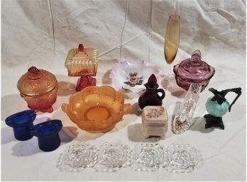 Assortment Of Vintage Collectible Art Glassware- 16 Pieces