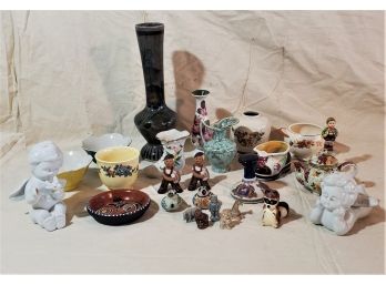 Assortment Of Misc. Vintage Decorative & Collectible Pottery & Ceramics- 26 Pieces