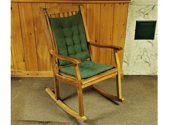 Large Wood Country Style Porch Rocking Chair