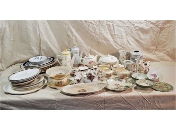 Large Assortment Of Antique & Vintage Limoge And Other China Dinnerware- 46 Pieces