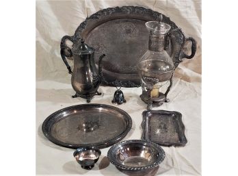 Assorted Silverplate- 8 Pieces