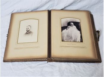 Antique Cabinet Card Photo Album- 31 Cabinet Cards Some Identified