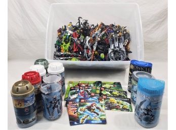 Assorted Lego Bionicle, Hero Factory, And Other Misc. Bulk Parts & Accessories Group- ~18lbs.