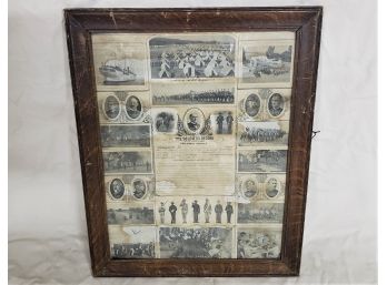 Antique Framed Militaria The Soldier's Record U.S. Army Philippine Record 1901
