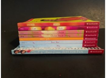 Assorted American Girl Meet Books Mia, Chrissa, Julie, Nicki, & Jess Group- ~8 Books