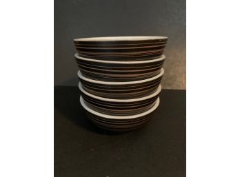 Vintage Pyrex Corning Terra 8oz. Shallow Soup/cereal Bowls Group- ~5 Pieces
