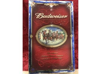 Budweiser Millenium Limited Edition Collectors Bottle With 4 Glasses Set