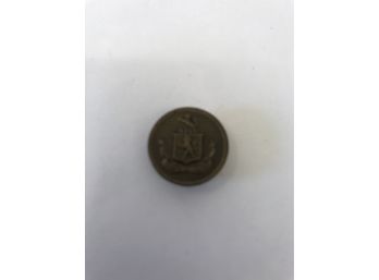 Vtg Coat Of Arms Button