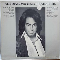 1975 RELEASE NEIL DIAMOND-HIS 12 GREATEST HITS VINYL RECORD MCA-2106 MCA RECORDS