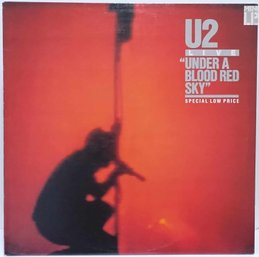 1ST YEAR RELEASE 1983 U2-UNDER A BLOOD RED SKY VINYL RECORD 90127-1-B ISLAND RECORDS