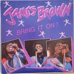 1ST YEAR 1983 RELEASE JAMES BROWN-BRING IT ON VINYL RECORD CAS22001 CHURCHILL/AUGUSTA RECORDS