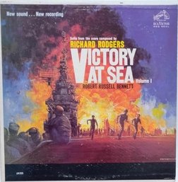 1959 VICTORY AT SEA VINYL RECORD LN 2335 RCA VICTOR RECORDS RED LABEL