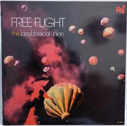IST YEAR 1983 RELEASE FREE FLIGHT-THE JAZZ/CLASSICAL UNION VINYL RECORD PA8024 PALO ALTO RECORDS