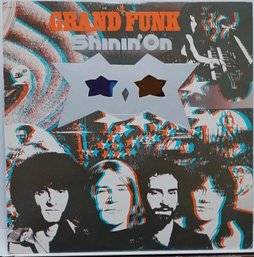 1ST YEAR 1976 RELEASE GRAND FUNK-SHININ' ON VINYL RECORD WITH DIE CUT 3D COVER SWAE-11278 CAPITOL RECORDS