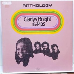 1973 DJ PROMO GLADYS KNIGHT AND THE PIPS ANTHOLOGY GATEFOLD 2X VINYL RECORD SET M 792S2-2-DJ RECORDS
