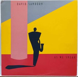 1ST YEAR RELEASE 1982 DAVID SANBORN-AS WE SPEAK VINYL RECORD 1-23650 WARNER BROS RECORDS