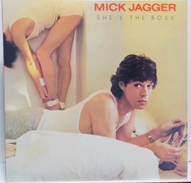 1985 RELEASE MICK JAGGER-SHE'S THE B0SS ALBUM VINYL RECORD FC 39940 COLUMBIA RECORDS.