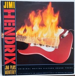 1986 RELEASE JIMI HENDRIX-JIMI PLAYS MONTEREY ORIGINAL MOTION PICTURE SOUNDTRACK GATEFOLD VINYL RECORD 1-25358