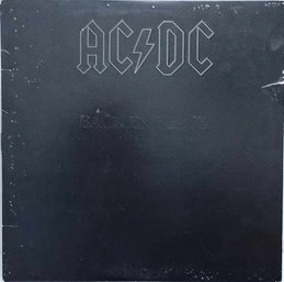 1ST YEAR RELEASE 1980 AC/DC BACK IN BLACK EMBOSSED VINYL RECORD SD 16018 ATLANTIC RECORDS