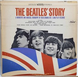 1969 REISSUE THE BEATLES' STORY GATEFOLD 2X VINYL RECORD SET STBO-2222 CAPITOL RECORDS