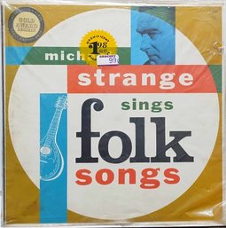 LATE 1950'S OR 1960'S RELEASE MICHAEL STRANGE SINGS FOLK SONGS VINYL RECORD C-8044 CRAFTSMEN RECORDS