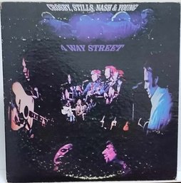 1ST YEAR 1971 RELEASE CROSBY STILLS NASH AND YOUNG-4 WAY STREET GF 2X  VINYL LP SET SD 2-902 ATLANTIC RECORDS