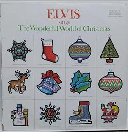 1975 REISSUE ELVIS SINGS THE WONDERFUL WORLD OF CHRISTMAS VINYL RECORD ANL1-1936 RCA RECORDS