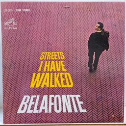 1ST PRESSING 1963 HARRY BELAFONTE-STREETS I HAVE WALKED VINYL RECORD LSP 2695 RCA VICTOR RECORDS.