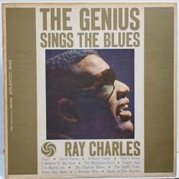 1ST PRESSING 1961 RELEASE RAY CHARLES THE GENIUS SINGS THE BLUES VINYL RECORD 8052 ATLANTIC RECORDS