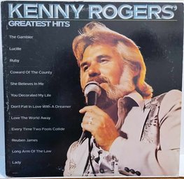 IST YEAR 1980 RELEASE KENNY ROGERS GREATEST HITS VINYL RECORD LOO 1072 LIBERTY RECORDS