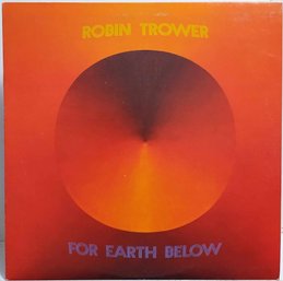 IST YEAR 1975 RELEASE ROBIN TROWER-FOR EARTH BELOW VINYL RECORD CHR 1073 CHRYSALIS RECORDS