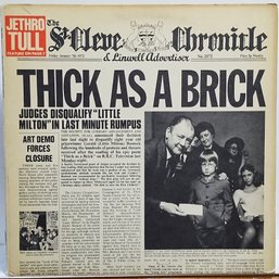 1ST YEAR 1972 RELEASE JETHRO TULL-THICK AS A BRICK GATEFOLD VINYL RECORD CHR 1003 CHRYSALIS RECORDS