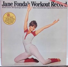1984 JANE FONDA'S WORKOUT RECORD NEW AND IMPROVED GATEFOLD 2X VINYL RECORD CX2 39287 COLUMBIA RECORDS