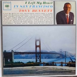 1ST PRESSING 1962 TONY BENNETT-I LEFT MY HEART IN SAN FRANCISCO VINYL LP CL 1869 COLUMBIA RECORDS 2 EYE LABEL