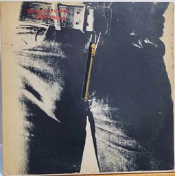 IST YEAR 1971 RELEASE THE ROLLING STONES-STICKY FINGERS VINYL RECORD COC 59100 ROLLING STONES RECORDS