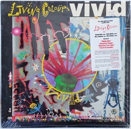 1988 RELEASE LIVING COLOUR-VIVID VINYL RECORD E/AL-44099 EPIC RECORDS
